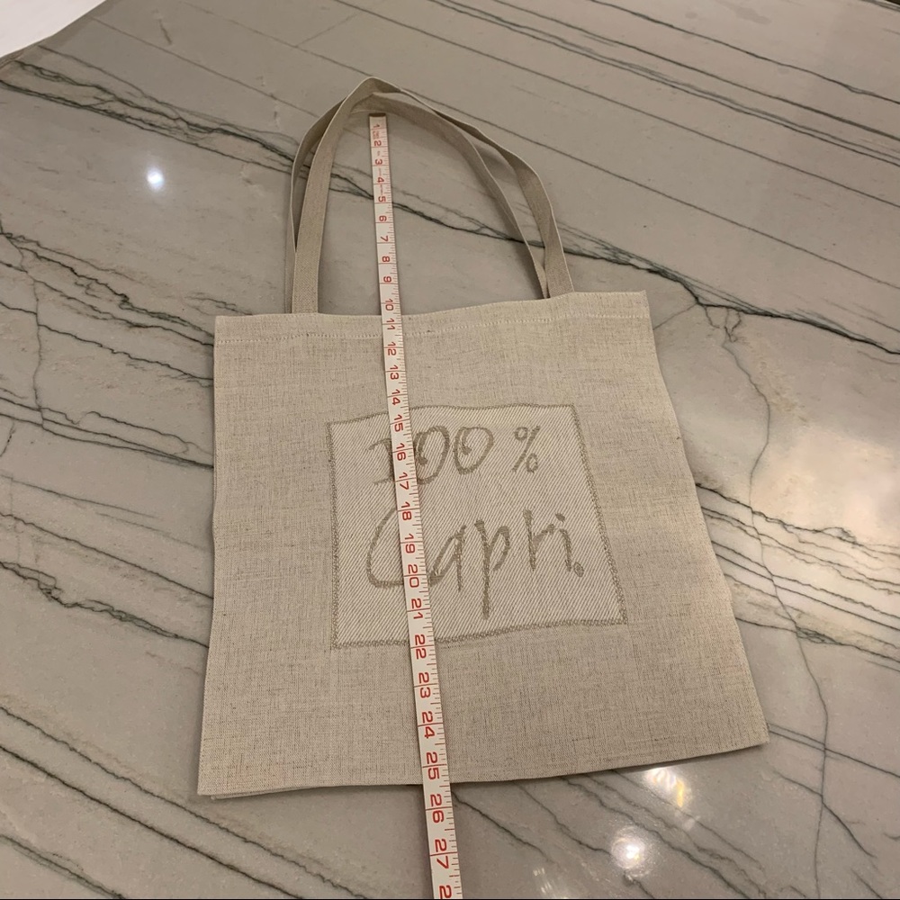 100% Capri Shopping Bag Medium Size 14.5x13.5x6 - Picture 3 of 6